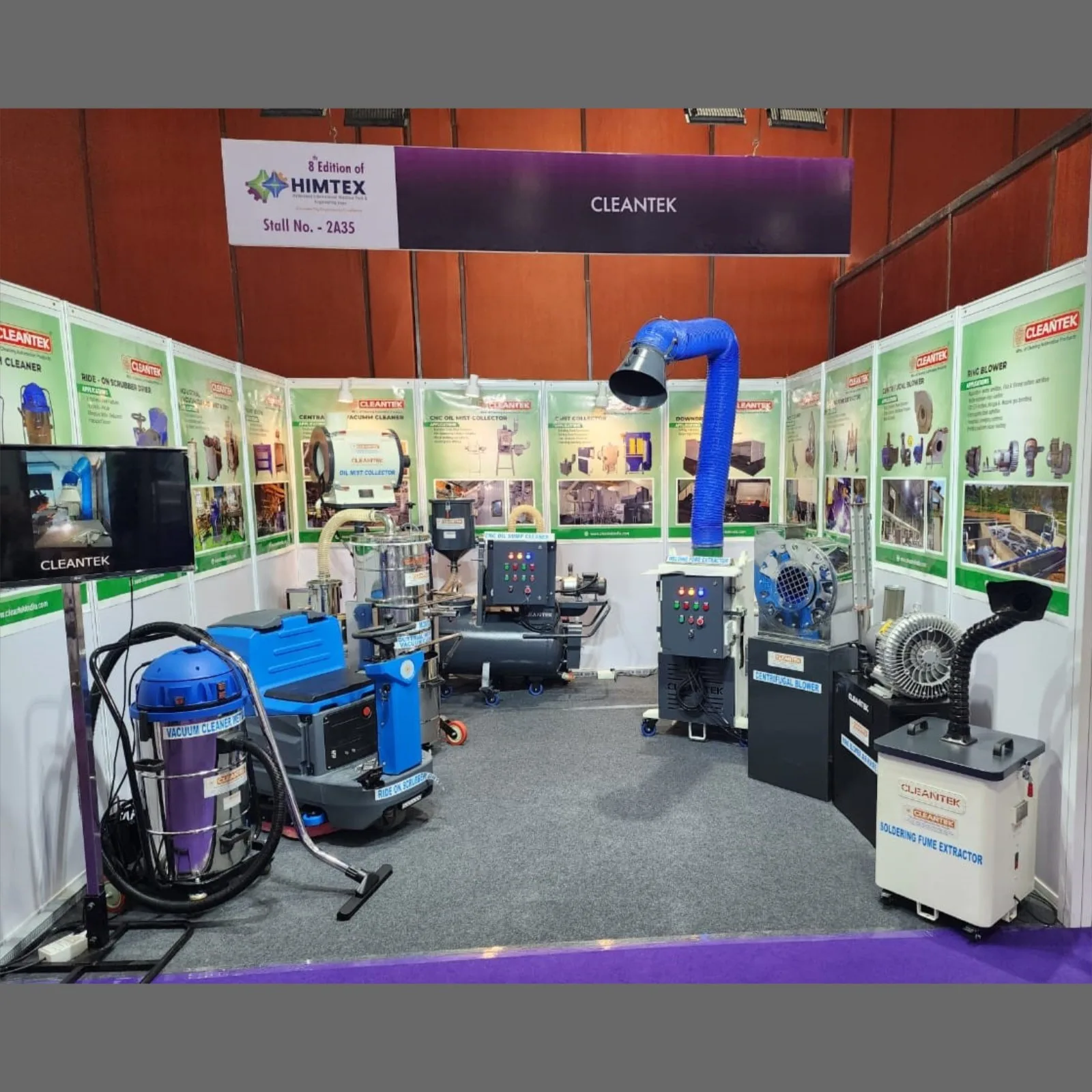 Cleantek at HIMTEX 2024, Hyderabad: Showcasing Advanced Industrial Cleaning Solutions